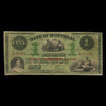 Canada, Banque de Montréal, 1 dollar : 3 janvier 1859