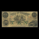 Canada, Bank of Toronto (The), 10 dollars : 1 juillet 1887