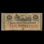 Canada, Bank of Prince Edward Island, 10 shillings : 2 janvier 1860