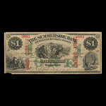 Canada, Summerside Bank of Prince Edward Island, 1 dollar : 1 février 1872