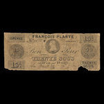 Canada, François Plante, 30 sous : 1 septembre 1837