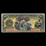 Canada, Canadian Bank of Commerce, 10 dollars : 2 janvier 1892