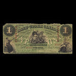 Canada, Bank of Upper Canada (York), 1 dollar : 1 janvier 1861