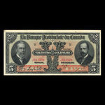 Canada, Banque Provinciale du Canada, 5 dollars : 31 janvier 1919