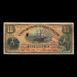 Canada, Union Bank of Newfoundland, 10 dollars : 1 mai 1889