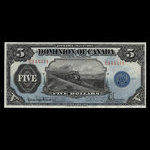 Canada, Dominion du Canada, 5 dollars : 1 mai 1912