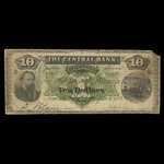 Canada, Central Bank of Canada, 10 dollars : 1 janvier 1884