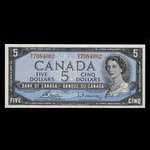 Canada, Banque du Canada, 5 dollars : 1954