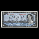 Canada, Banque du Canada, 5 dollars : 1954