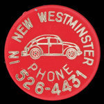 Canada, New Westminster Volkswagon Ltd., aucune dénomination : 1972