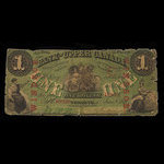 Canada, Bank of Upper Canada (York), 1 dollar : 1 janvier 1861