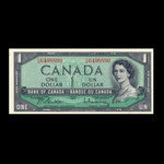 Canada, Banque du Canada, 1 dollar : 1954