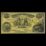 Canada, Bank of Toronto (The), 10 dollars : 2 janvier 1937