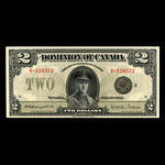 Canada, Dominion du Canada, 2 dollars : 23 juin 1923