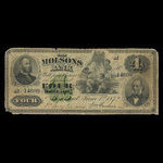 Canada, Molsons Bank, 4 dollars : 1 juin 1872