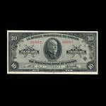 Canada, Banque Provinciale du Canada, 10 dollars : 2 janvier 1935