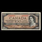 Canada, Banque du Canada, 100 dollars : 1954