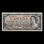 Canada, Banque du Canada, 100 dollars : 1954