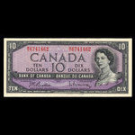 Canada, Banque du Canada, 10 dollars : 1954