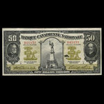 Canada, Banque Canadienne Nationale, 50 dollars : 1 février 1925