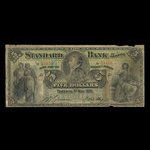 Canada, Standard Bank of Canada, 5 dollars : 1 mai 1891