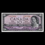 Canada, Banque du Canada, 10 dollars : 1954