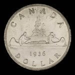 Canada, Georges V, 1 dollar : 1936