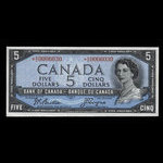 Canada, Banque du Canada, 5 dollars : 1954