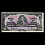 Canada, Banque du Canada, 10 dollars : 2 janvier 1937