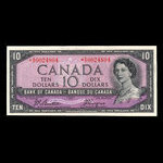 Canada, Banque du Canada, 10 dollars : 1954