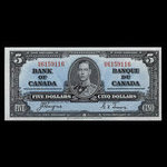 Canada, Banque du Canada, 5 dollars : 2 janvier 1937