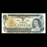 Canada, Banque du Canada, 1 dollar : 1973