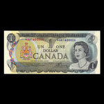 Canada, Banque du Canada, 1 dollar : 1973