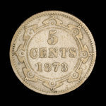 Canada, Victoria, 5 cents : 1873