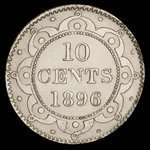 Canada, Victoria, 10 cents : 1896