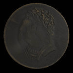 Canada, inconnu, 1/2 penny : 1820