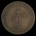 Canada, Lesslie & Sons, 1/2 penny : 1824