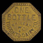 Canada, Toronto Dairy Co., 1 bouteille de lait : 1895