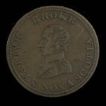 Canada, inconnu, 1/2 penny : 1814