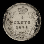 Canada, Victoria, 5 cents : 1872