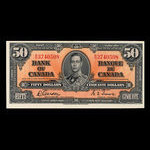 Canada, Banque du Canada, 50 dollars : 2 janvier 1937