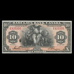 Canada, Barclays Bank, 10 dollars : 2 janvier 1935