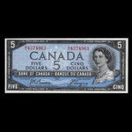 Canada, Banque du Canada, 5 dollars : 1954