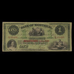 Canada, Banque de Montréal, 1 dollar : 3 janvier 1859