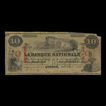 Canada, La Banque Nationale, 10 dollars : 28 avril 1860