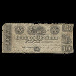 Canada, Colonial Bank of Chatham, 10 dollars : 4 janvier 1837