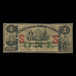 Canada, Union Bank of Lower Canada, 1 dollar : 1 mars 1866