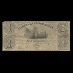 Canada, Niagara Harbour & Dock Co., 1 dollar : 4 janvier 1841