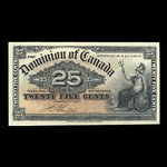 Canada, Dominion du Canada, 25 cents : 2 janvier 1900