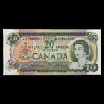 Canada, Banque du Canada, 20 dollars : 1969